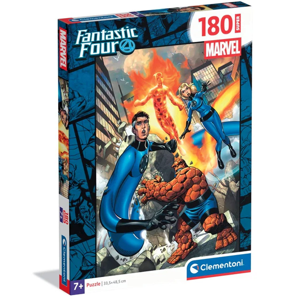imagen de Puzzle Super de 180 piezas de los Cuatro Fantásticos - Clementoni 1