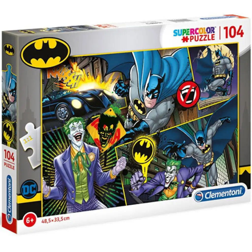 imagen de Puzzle Supercolor de Batman 104 piezas - Clementoni 1