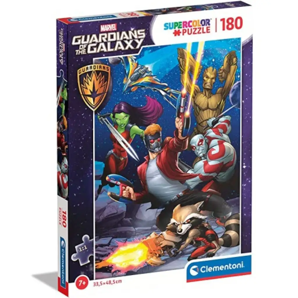imagen de Puzzle Supercolor de Guardianes de la Galaxia de 180 piezas - Clementoni 1