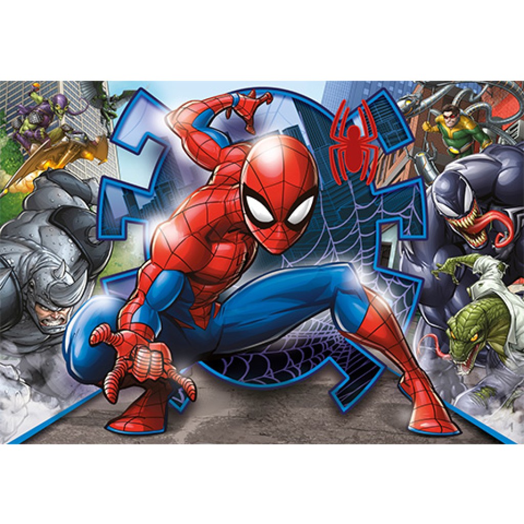 imagen de Puzzle Supercolor de Marvel Spider-Man de 104 piezas - Clementoni 2