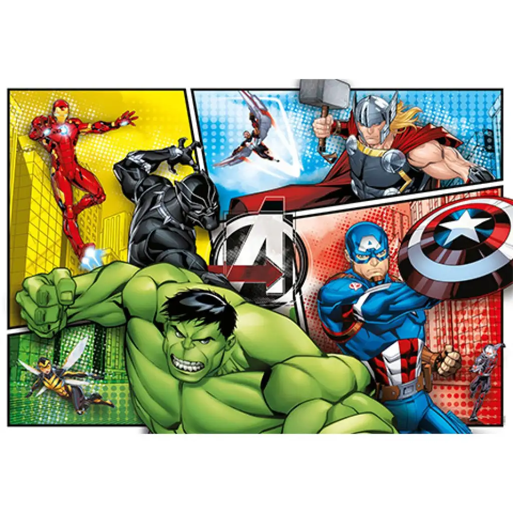 imagen de Puzzle Supercolor de Marvel Vengadores de 104 piezas - Clementoni 2
