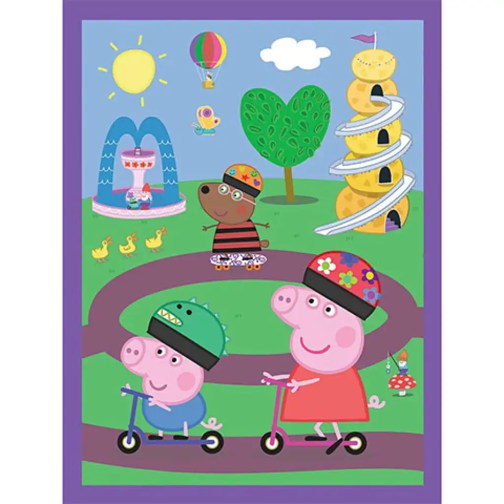 imagen de Puzzle y juego de memoria 2 en 1 de Peppa cerdita - Trefl 2