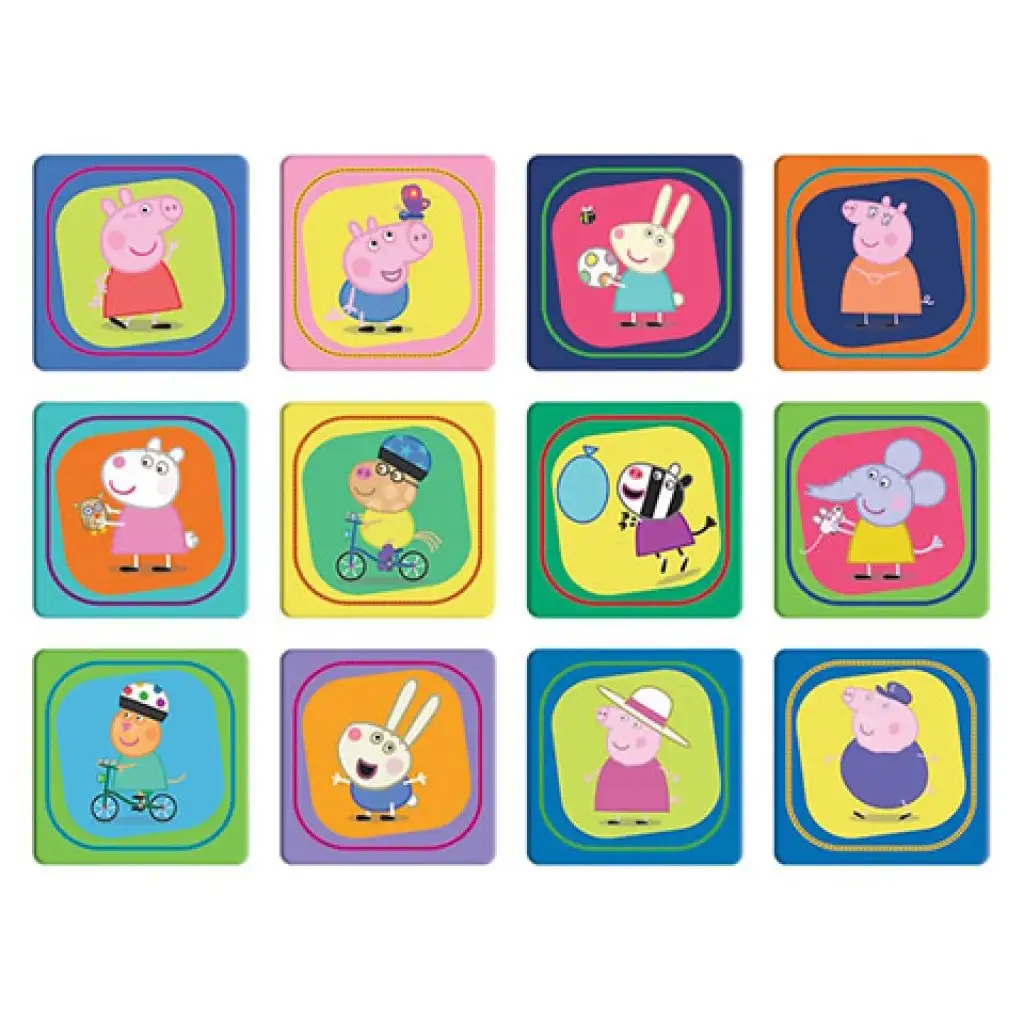 imagen de Puzzle y juego de memoria 2 en 1 de Peppa cerdita - Trefl 4