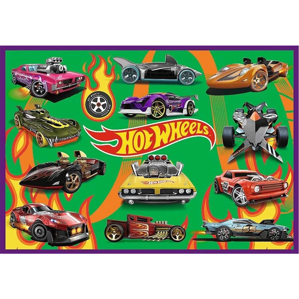 imagen de Puzzles de coches de carreras Hot Wheels 4x250 piezas - Trefl 3