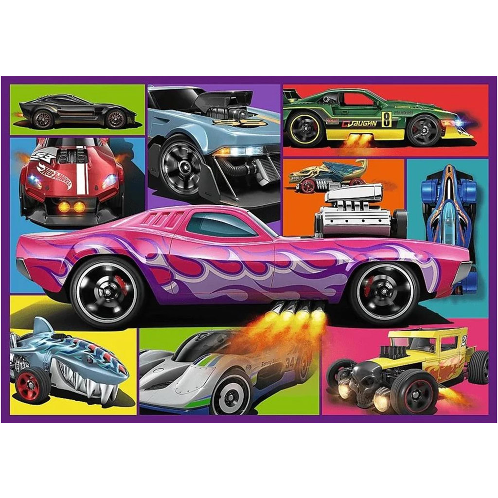 imagen de Puzzles de coches de carreras Hot Wheels 4x250 piezas - Trefl 4