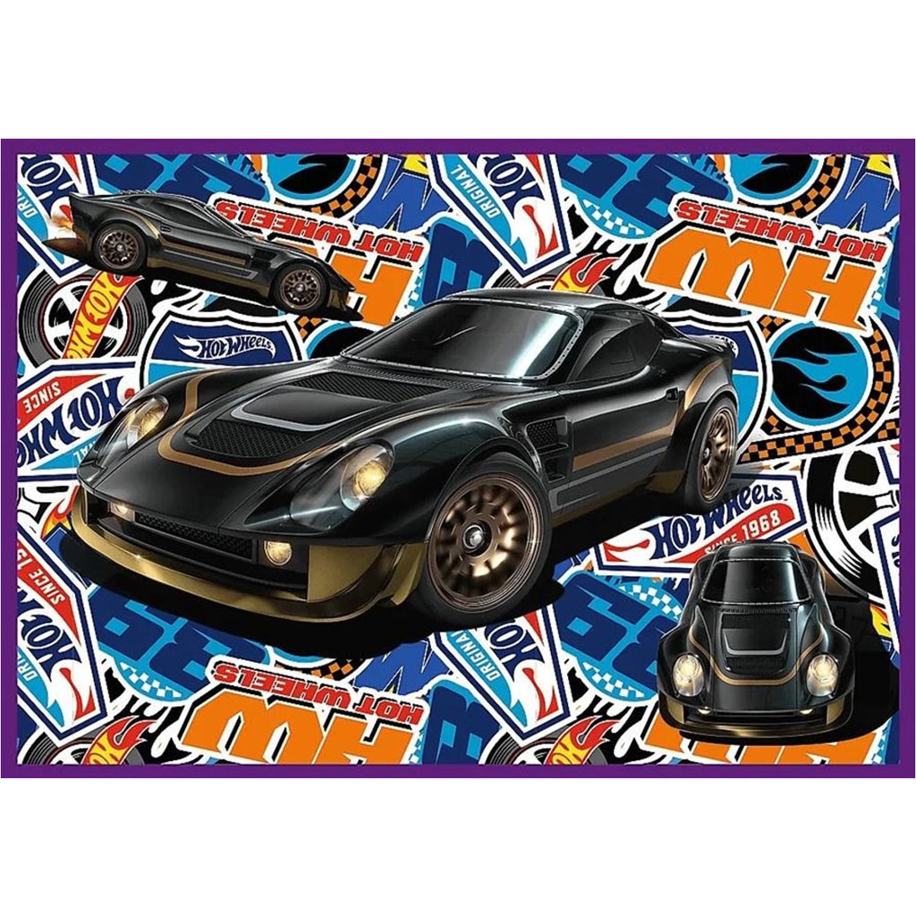 imagen de Puzzles de coches de carreras Hot Wheels 4x250 piezas - Trefl 5