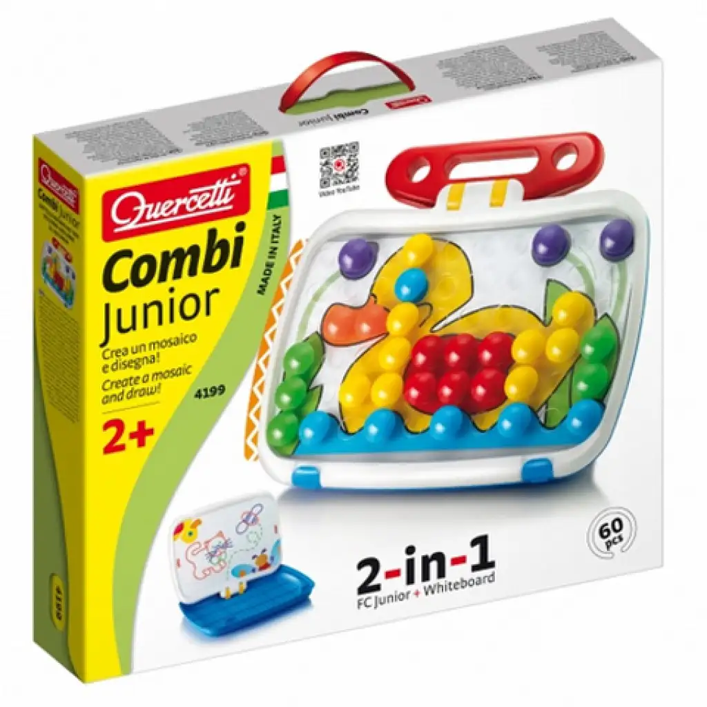imagen de Quercetti: 2 en 1 Junior set de puntos con pizarra 1