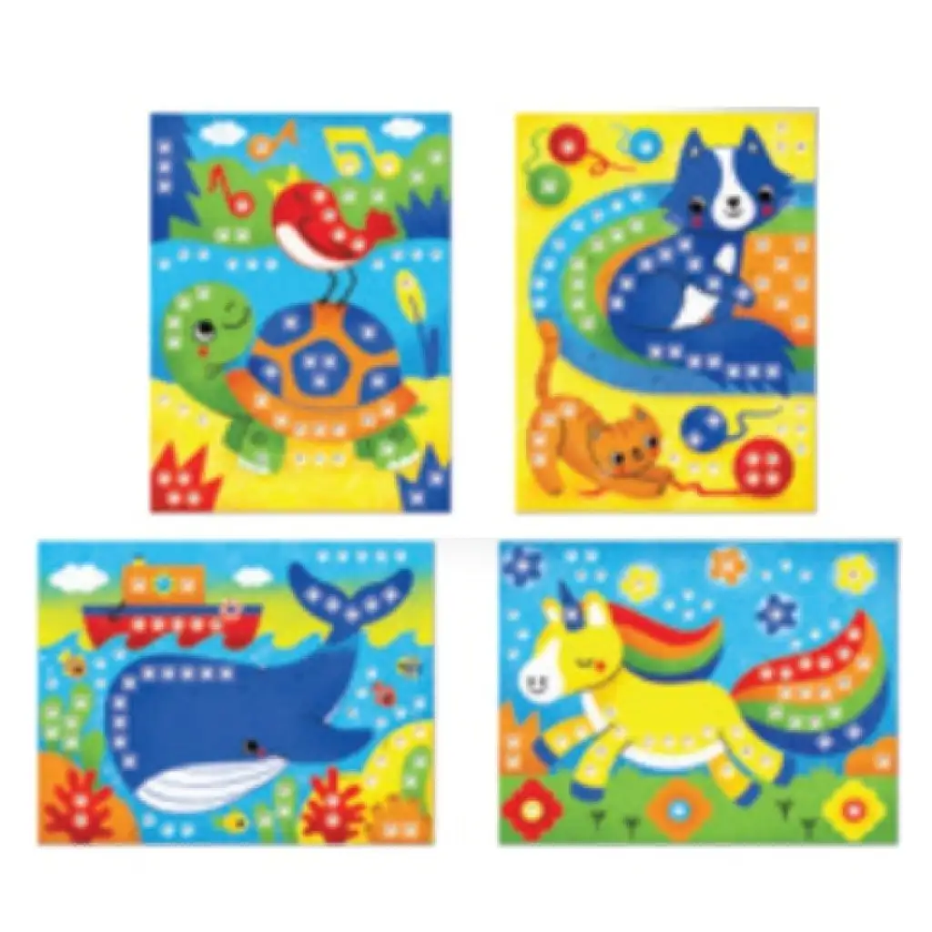 imagen de Quercetti: Fanta Color Cards Animales juego creativo de puntos 2