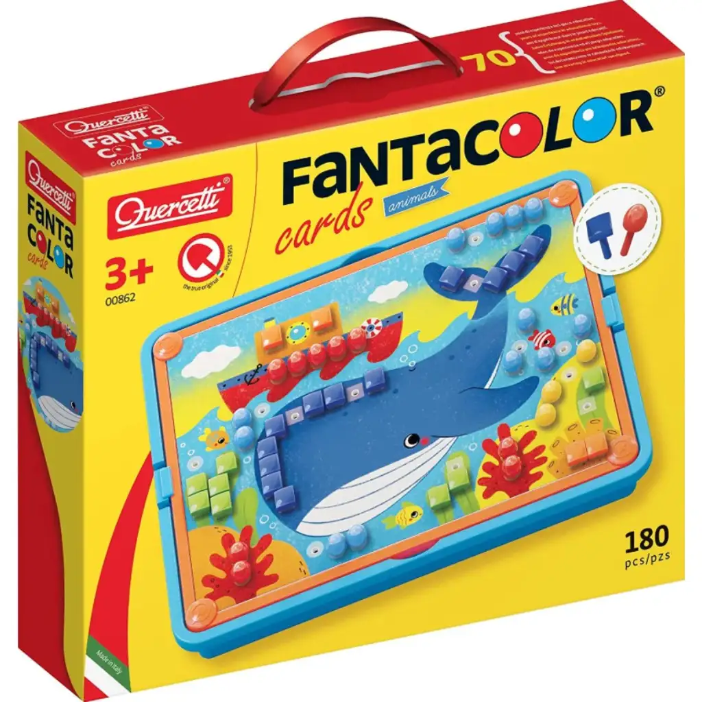 imagen de Quercetti: Fanta Color Cards Animales juego creativo de puntos 3