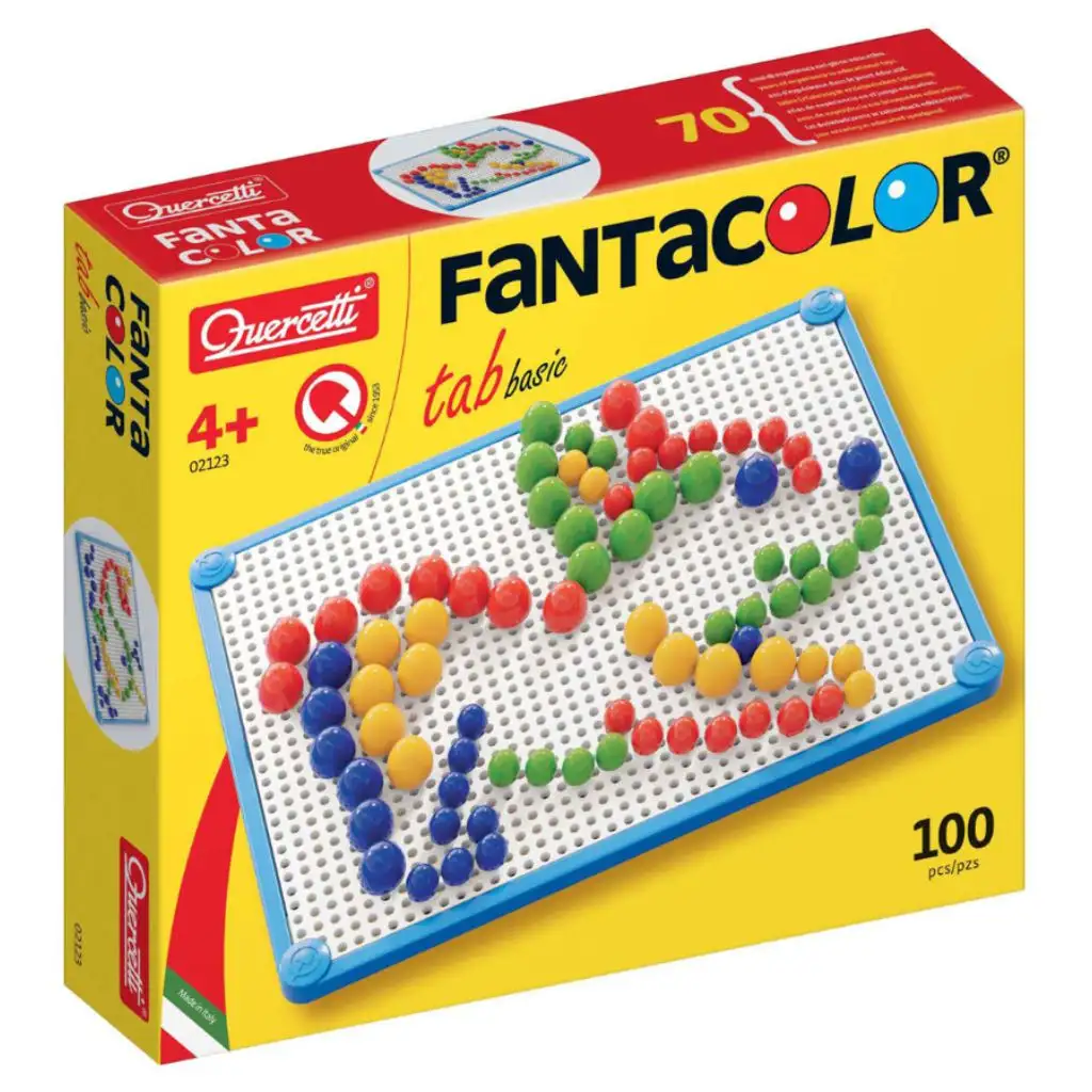 imagen de Quercetti: Fanta Color set de 60 piezas de puntos básicos 3