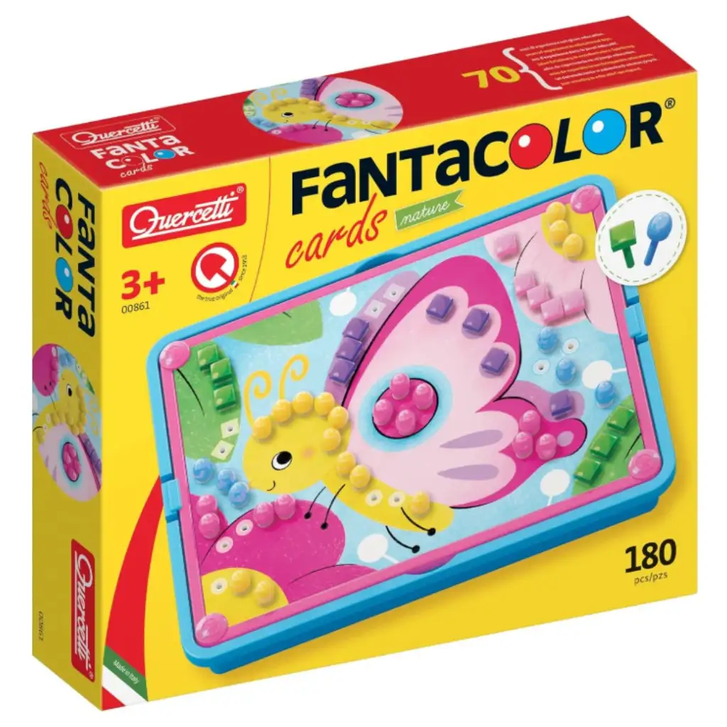 imagen de Quercetti: Fanta Color Tarjetas Juego Creativo de Puntos de Naturaleza 3