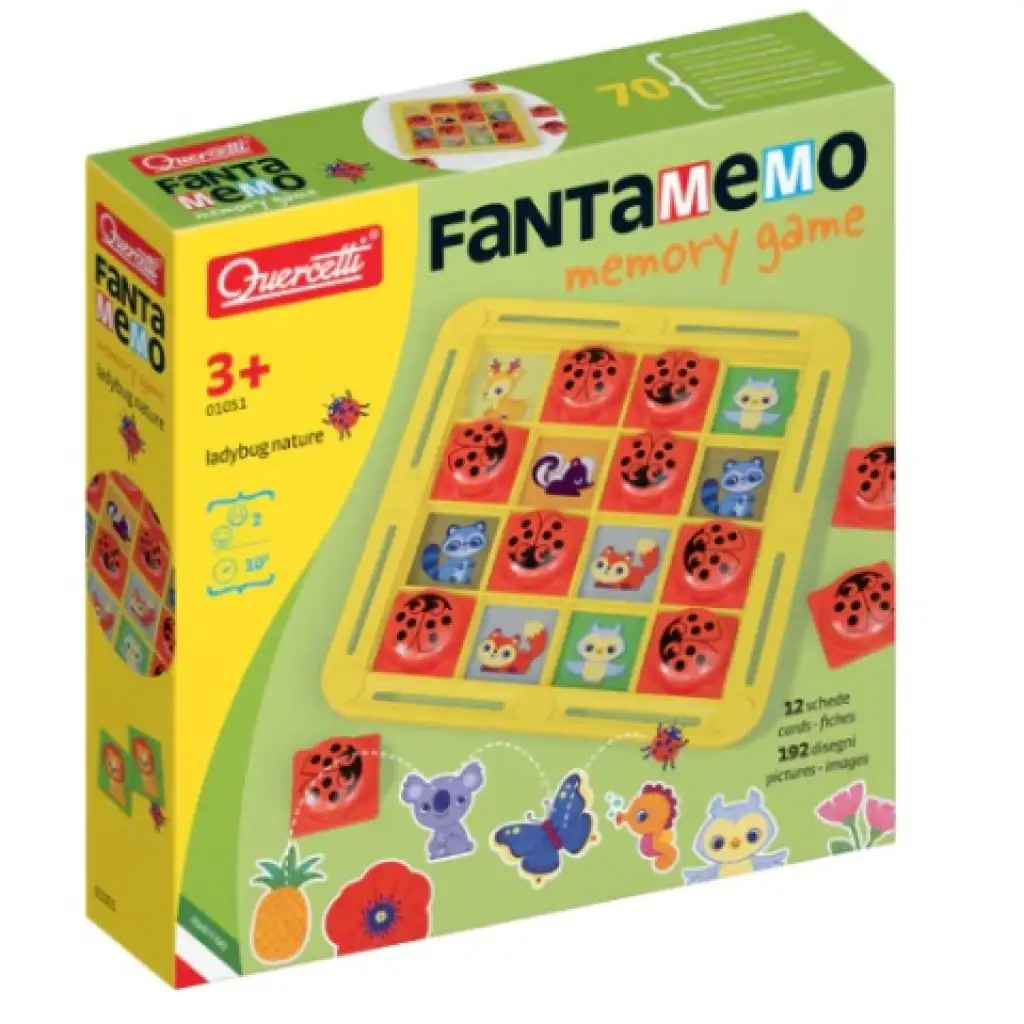 imagen de Quercetti: Fanta Memo Juego de Memoria con Mariquita 1