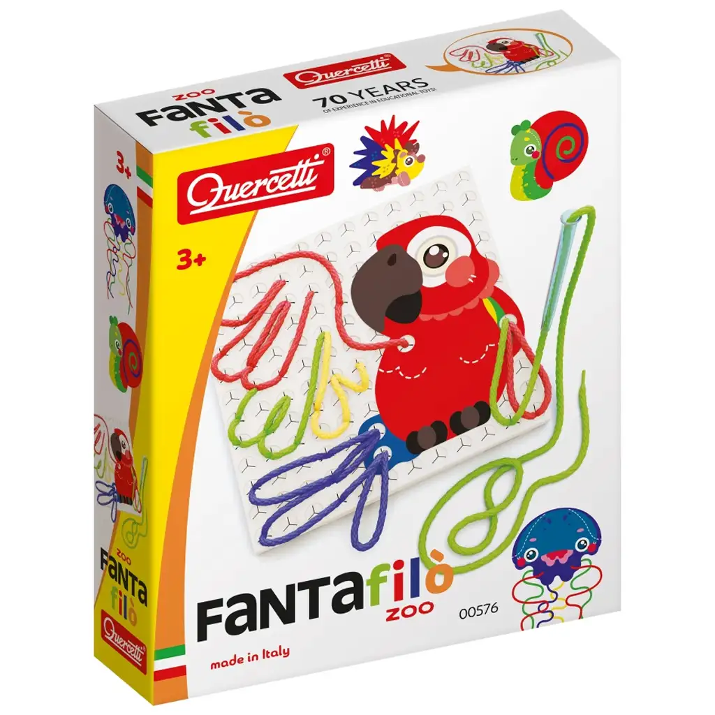imagen de Quercetti: FantaFilo - Jardín Zoológico hilo creativo 1