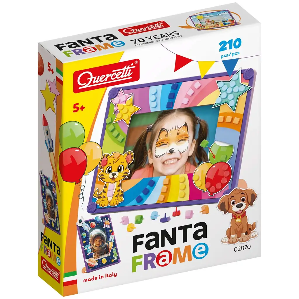 imagen de Quercetti: FantaFrame - Set de creación de marcos de fotos con accesorios 1