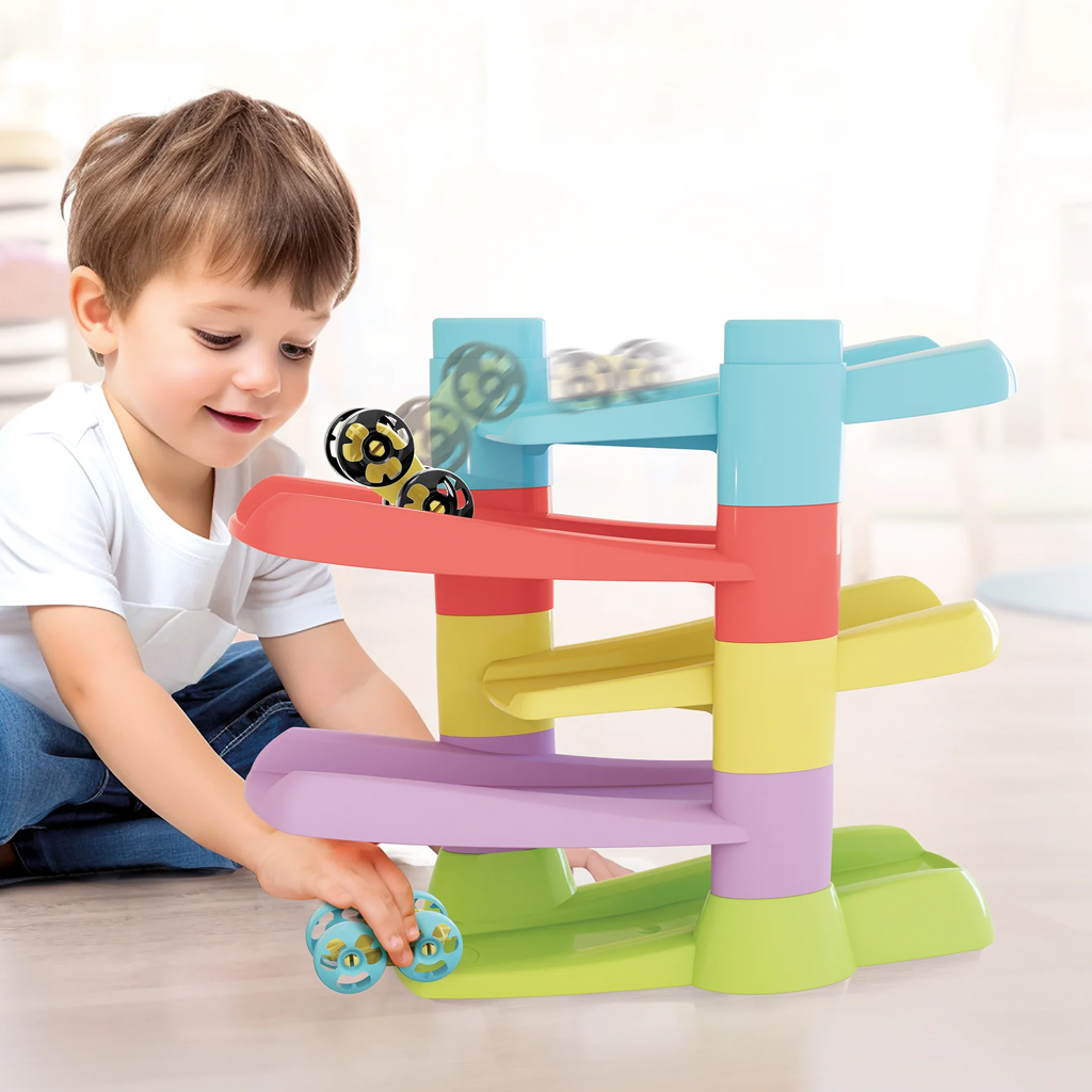 imagen de Quercetti: Flip Car Eco torre espiral pista de carreras 2