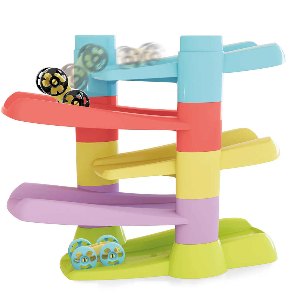 imagen de Quercetti: Flip Car Eco torre espiral pista de carreras 4