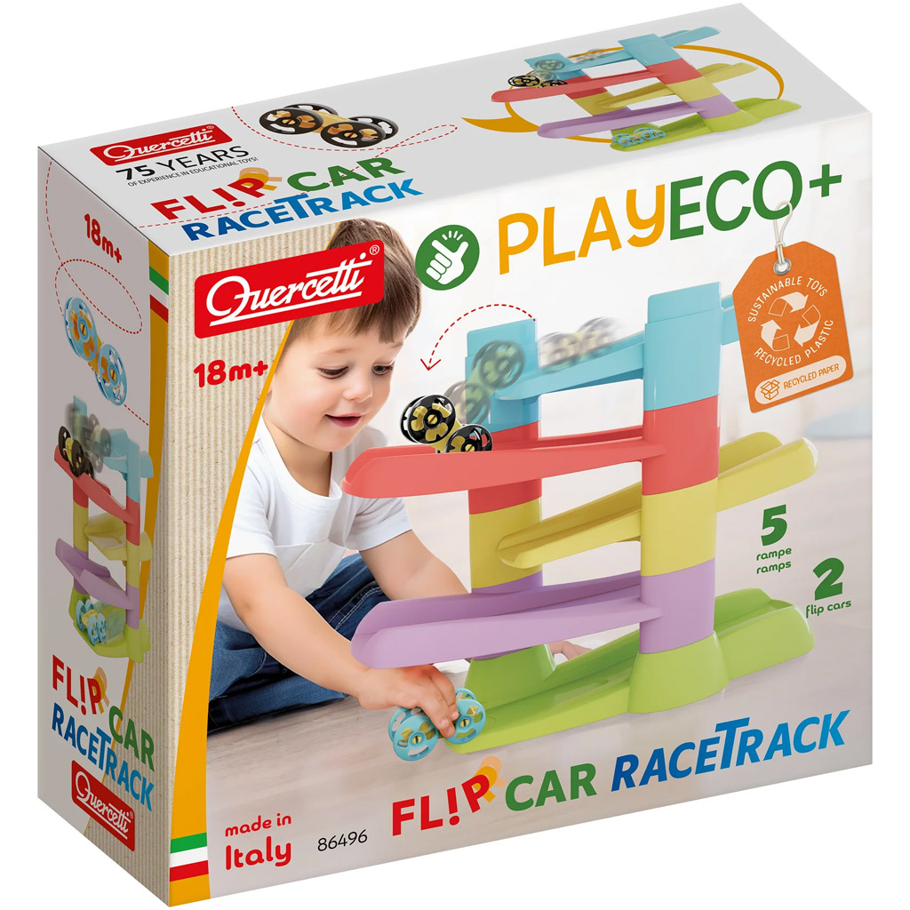 imagen de Quercetti: Flip Car Eco torre espiral pista de carreras 1