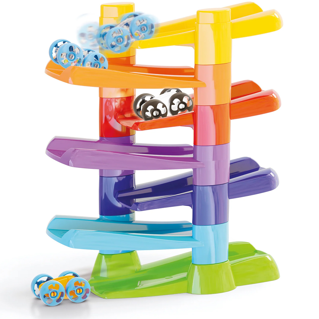 imagen de Quercetti: Flip Car torre espiral pista de carreras 2