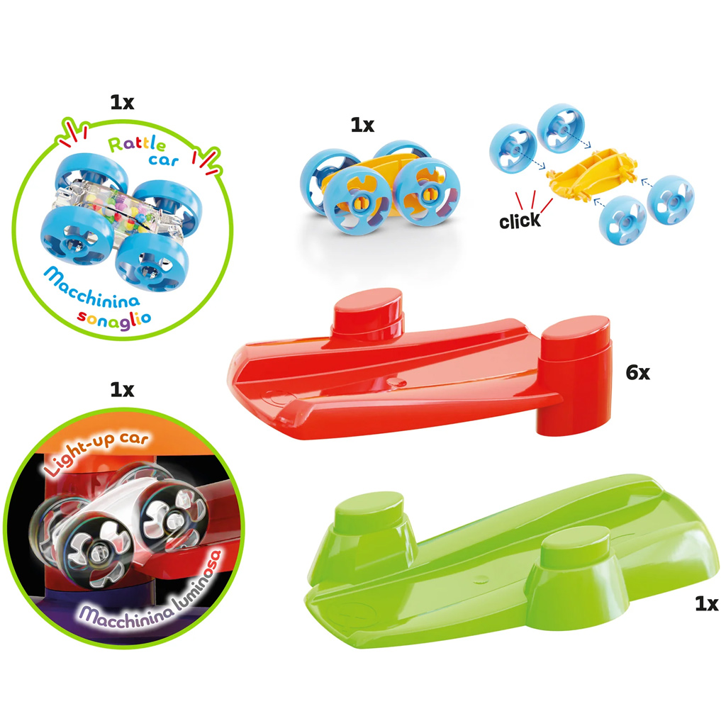imagen de Quercetti: Flip Car torre espiral pista de carreras 4