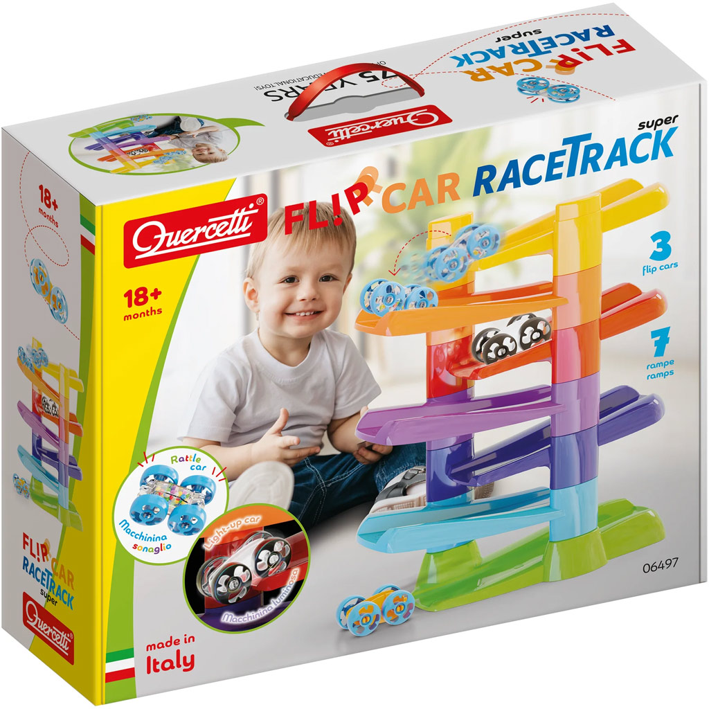 imagen de Quercetti: Flip Car torre espiral pista de carreras 1