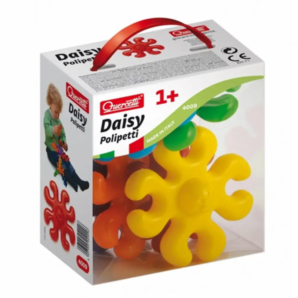 imagen de Quercetti: Juego de encastre para bebés - pulpos 6 piezas 1
