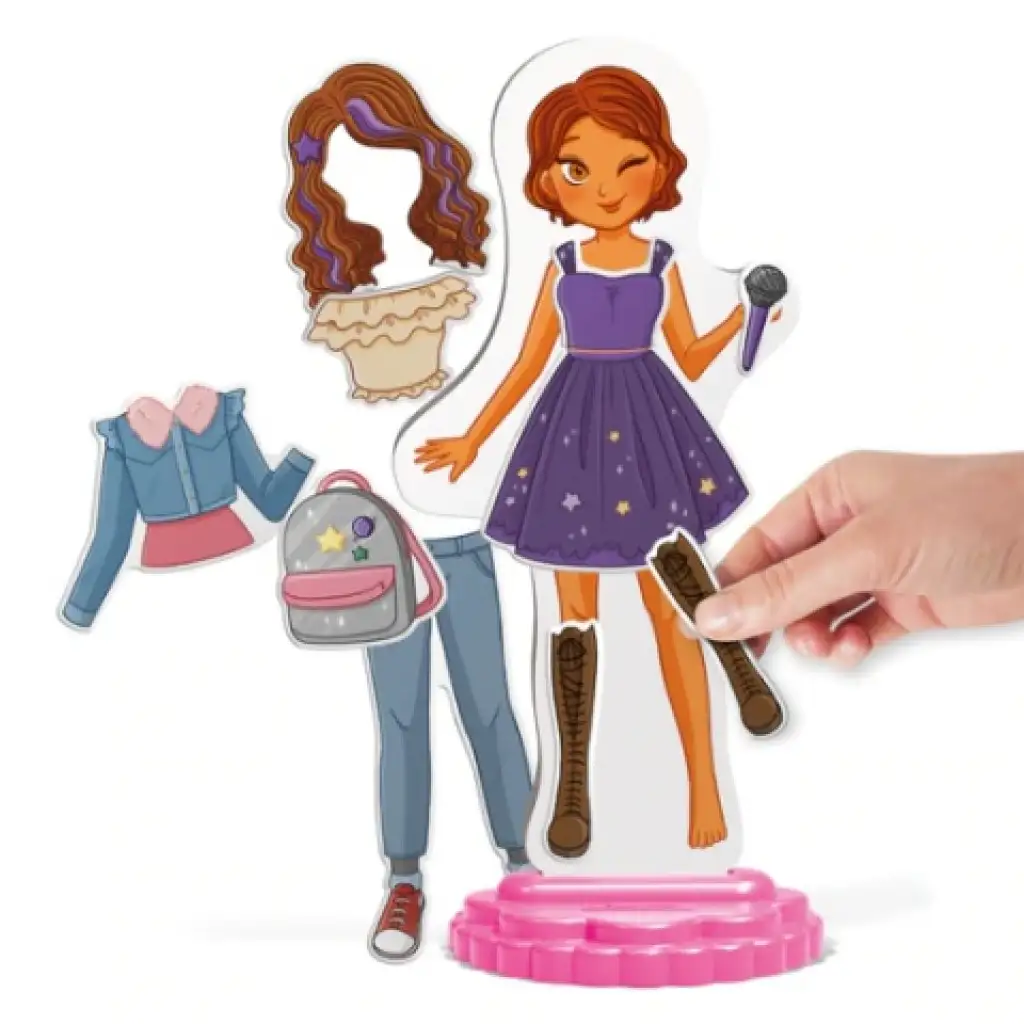 imagen de Quercetti: Juego de vestir a la muñeca magnética - Laura 4