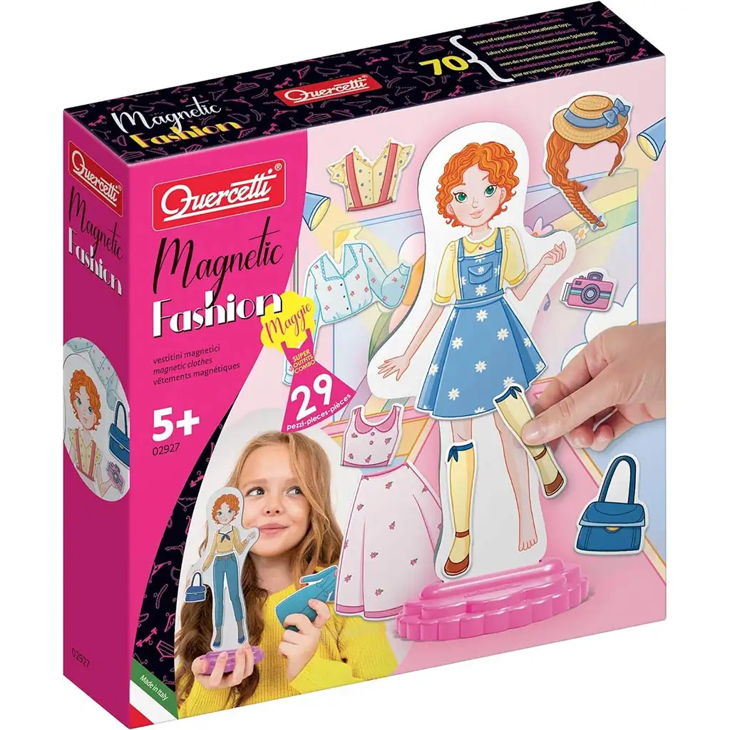 imagen de Quercetti: Juego de vestir a la muñeca magnética - Maggie 1