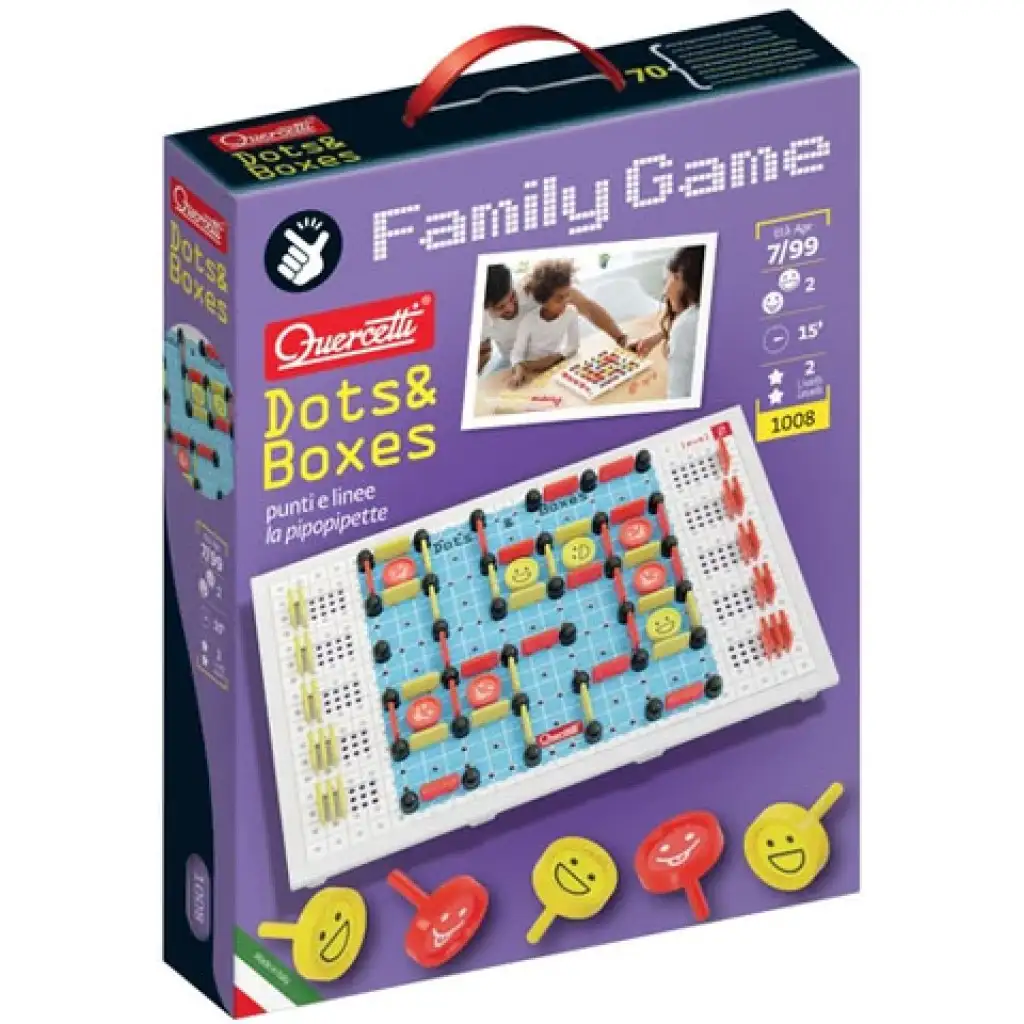 imagen de Quercetti: Juego Familiar - Puntos y Cajas 1