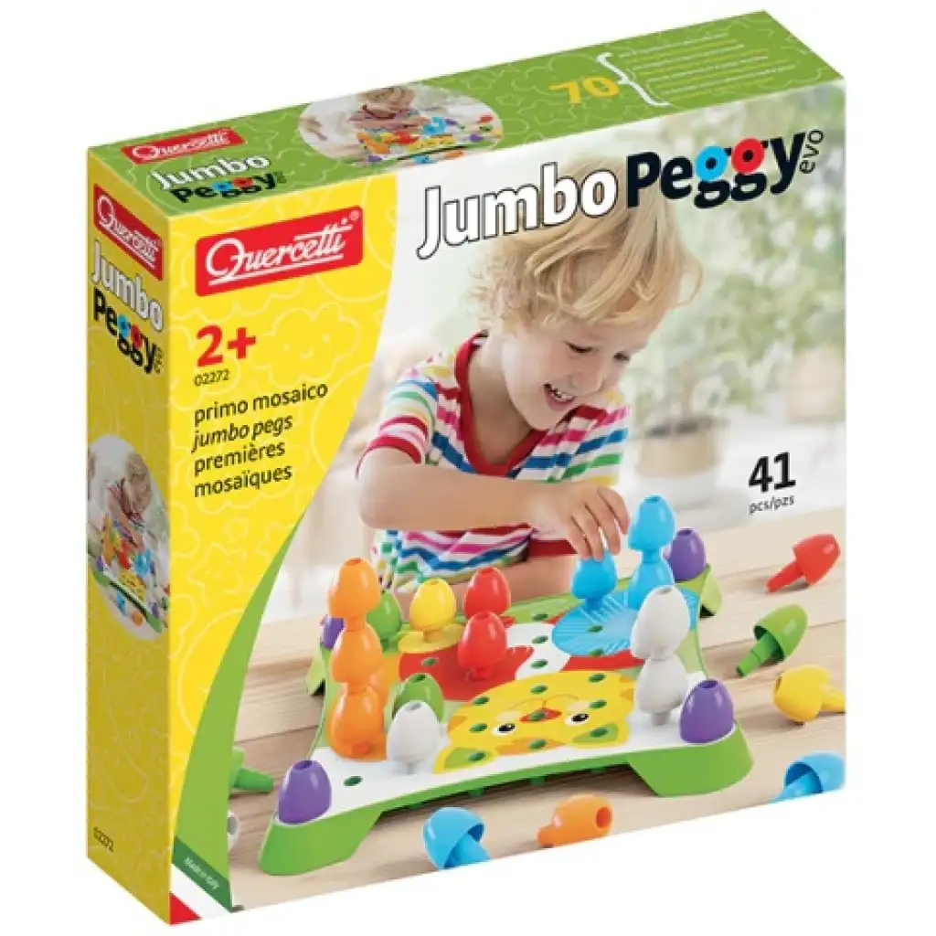 imagen de Quercetti: Jumbo Peggy set de 41 piezas 1