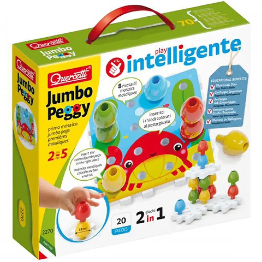 imagen de Quercetti: Jumbo Pötyi 2 en 1 20 piezas 1