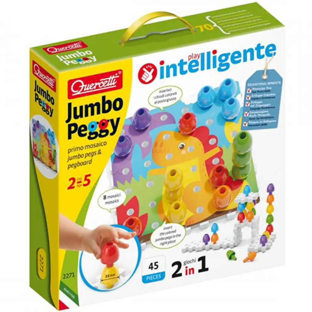 imagen de Quercetti: Jumbo Pötyi 2 en 1 de 45 piezas 1