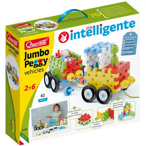 imagen de Quercetti: Jumbo Pötyi Vehículos 62 piezas 1