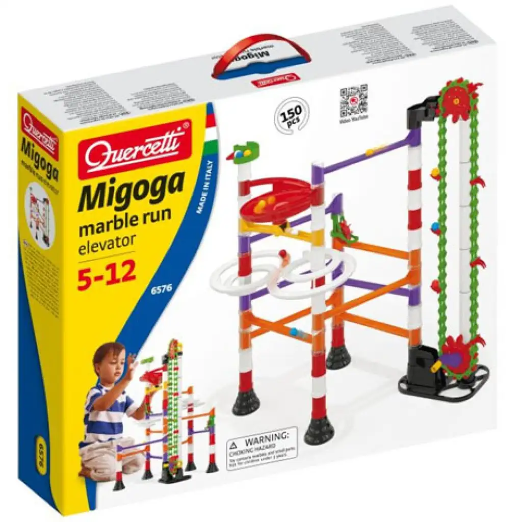 imagen de Quercetti: Migoga pista de canicas con ascensor 150 piezas 1