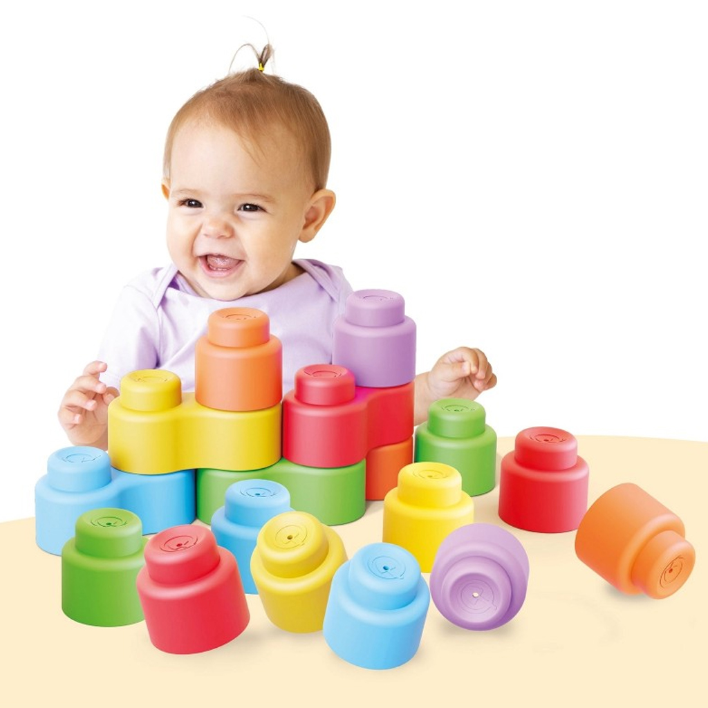 imagen de Quercetti: Momy Soft set de bloques suaves de 28 piezas 3