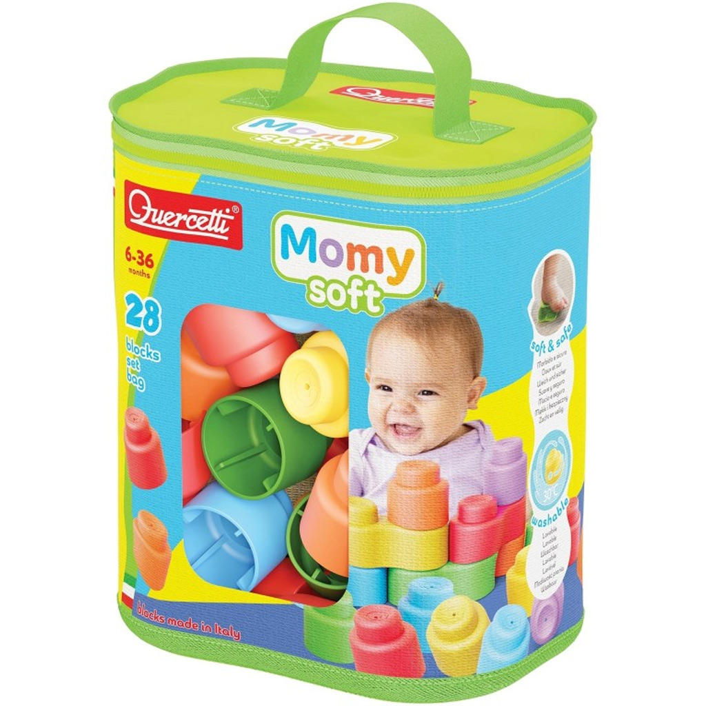 imagen de Quercetti: Momy Soft set de bloques suaves de 28 piezas 1