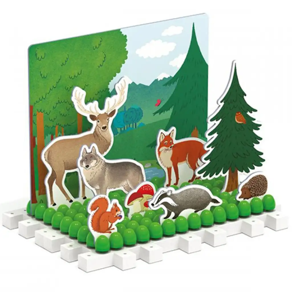 imagen de Quercetti: Montessori Granja y bosque set de juego de 3 piezas 2