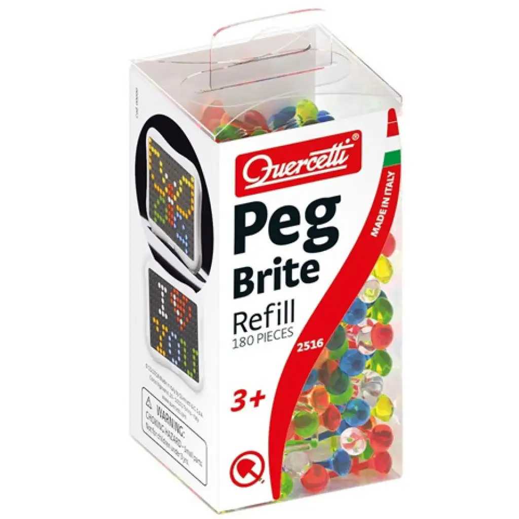 imagen de Quercetti: Peg Brite conjunto de recarga de cristales luminosos 180 unidades 1