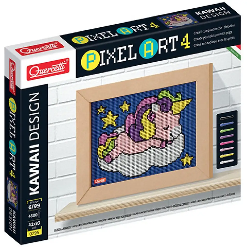 imagen de Quercetti: Pixel Art 4 Kawaii Unicornio de puntos 1