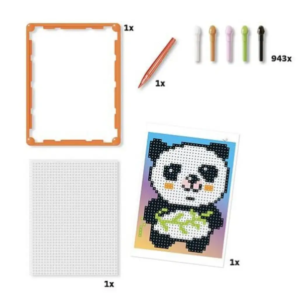 imagen de Quercetti: Pixel Art Panda puntos 3