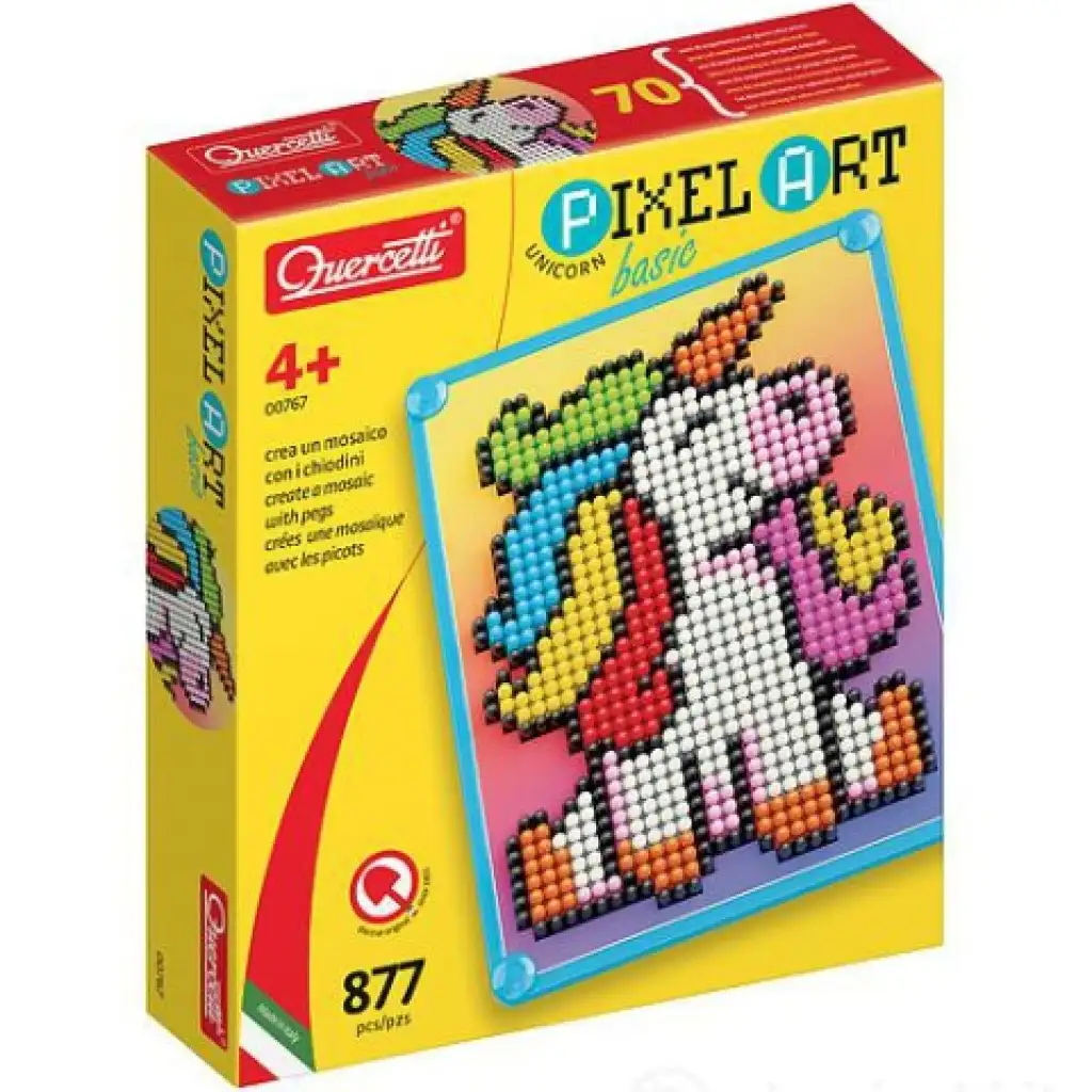 imagen de Quercetti: Pixel Art Unicornio de puntos 1