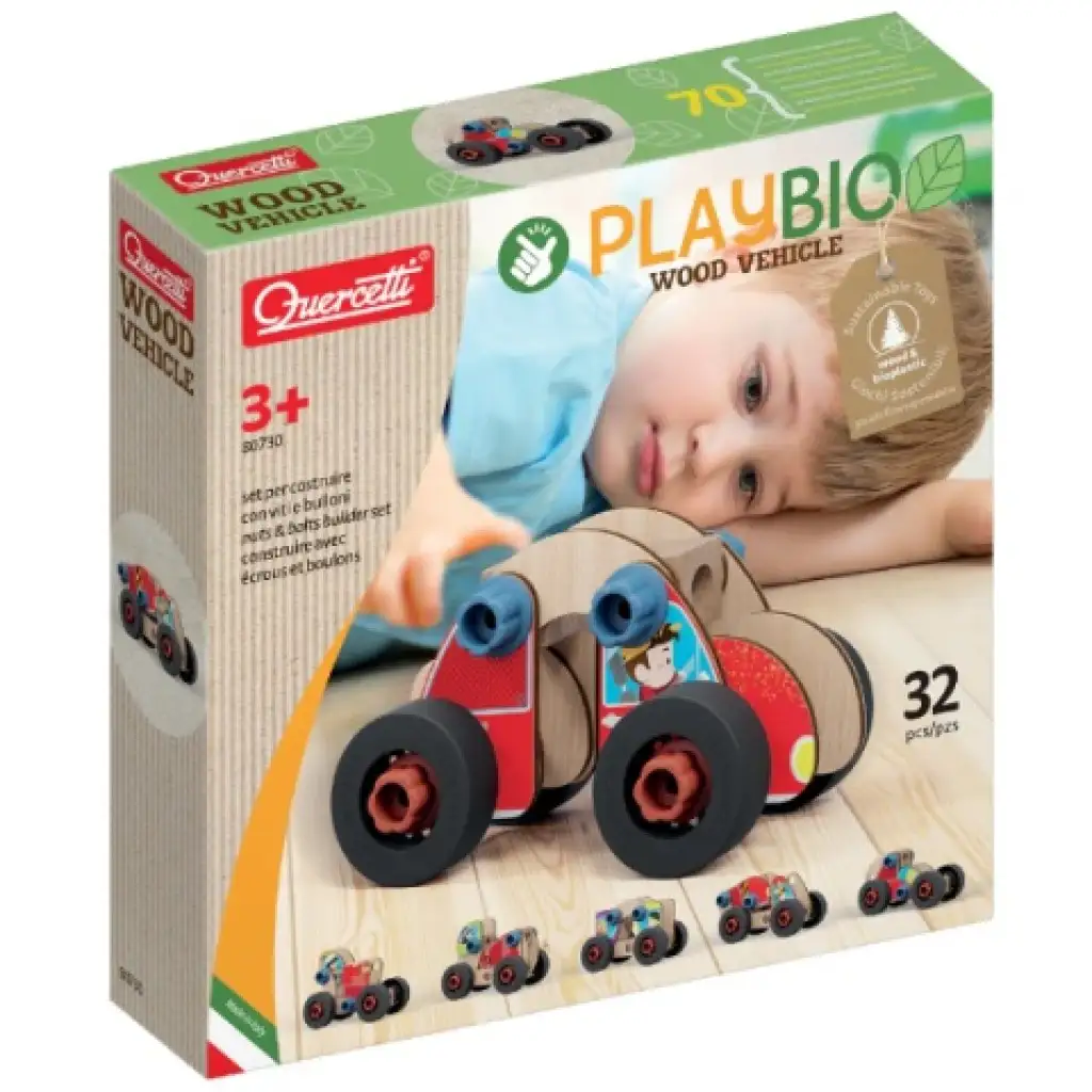 imagen de Quercetti: Play Bio cochecito ensamblable de 32 piezas 1