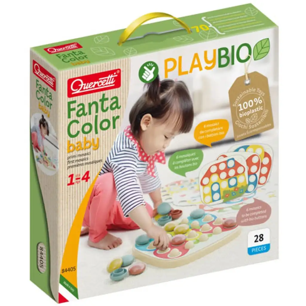 imagen de Quercetti: Play Bio Fantacolor Baby puntos 28 piezas 1
