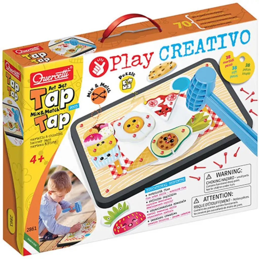 imagen de Quercetti: Play Creativo Tap Tap alimentos juego creativo 1