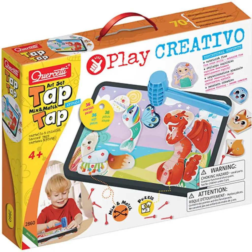imagen de Quercetti: Play Creativo Tap Tap animales juego creativo 1