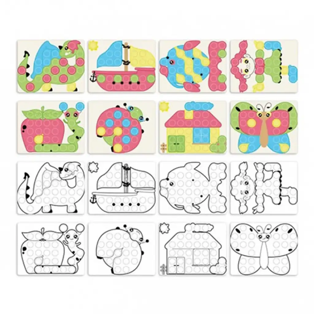 imagen de Quercetti: Play Eco Fantacolor junior set de puntos 58 piezas 3
