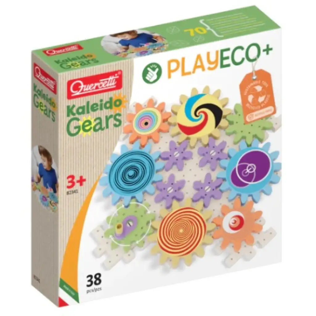 imagen de Quercetti: Play Eco Kaleido juego de engranajes 38 piezas 1