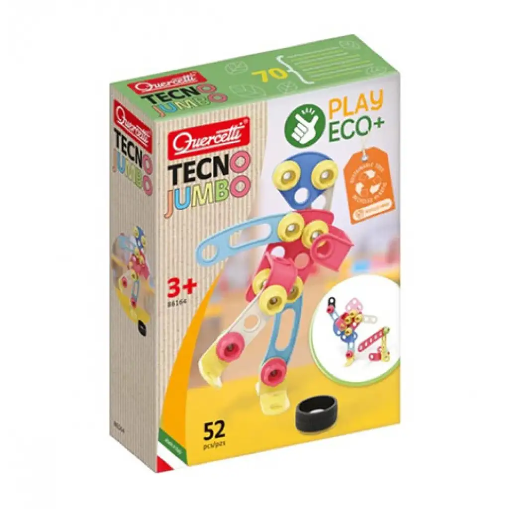imagen de Quercetti: Play Eco Tecno Jumbo 52 piezas de juego de construcción 1