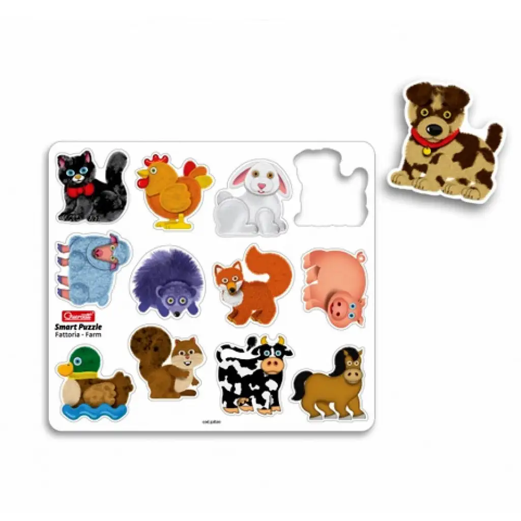imagen de Quercetti: Puzzle Magnético de Mascotas 12 Piezas 4