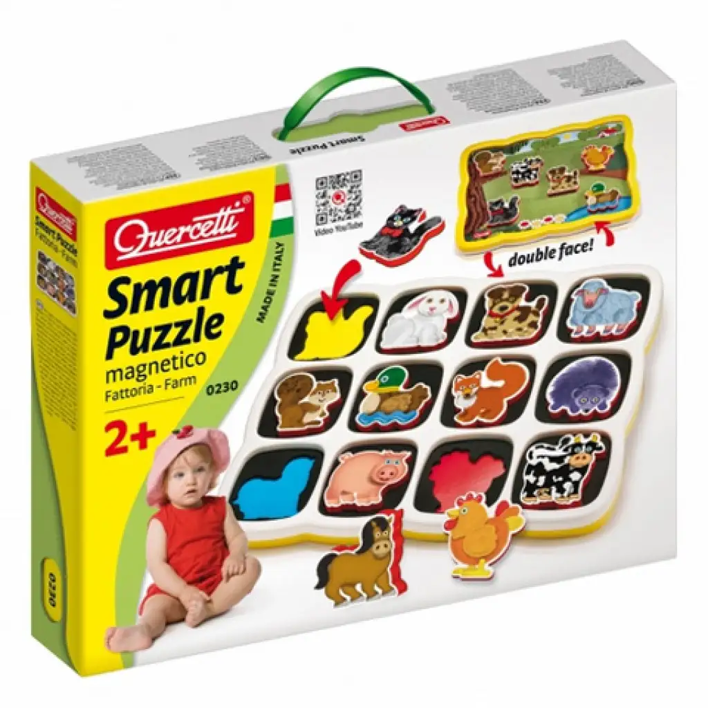 imagen de Quercetti: Puzzle Magnético de Mascotas 12 Piezas 1