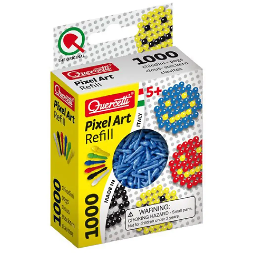 imagen de Quercetti: Recarga de Puntos Pixel Art de color azul de 4mm 1000 unidades 1